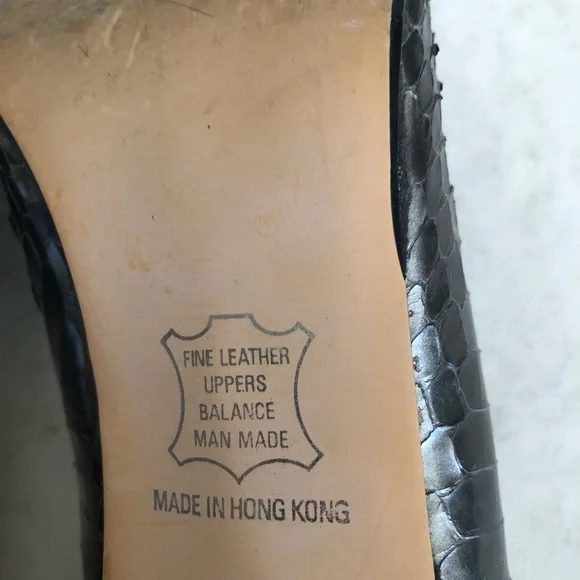 Maserati Vintage Bronze Snakeskin Pumps. Heels 3.5 Size 8.5.. Pointed Toe. - Picture 9 of 9